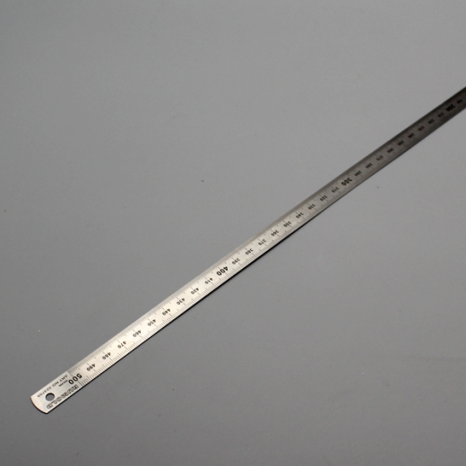 Stahllineal, Länge: 50cm biegsam, rostfrei, DIN2768