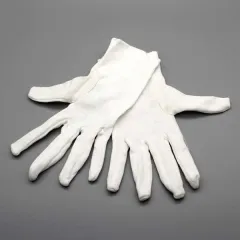 Baumwollhandschuhe rohweiß, Gr. 10