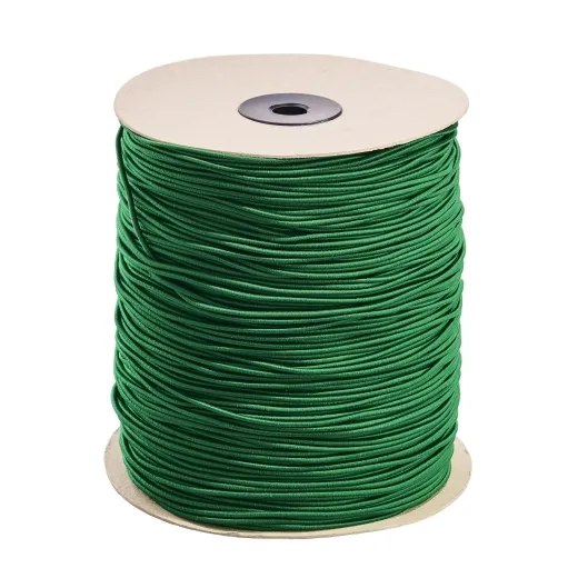 Gummizugschnur, ca. 2,2 mm Materialstärke, rund, textilumflochten, Rolle mit 500 m