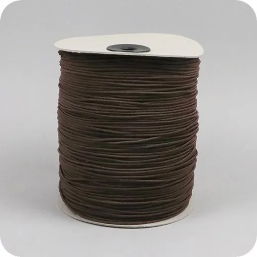 Gummizugschnur, ca. 2,2 mm Materialstärke, rund, textilumflochten, Rolle mit 500 m