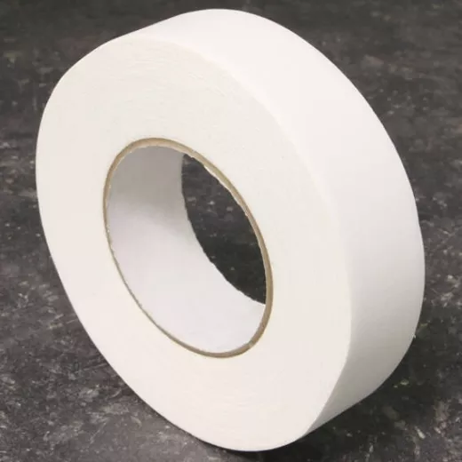 Gewebeband einseitig klebend, Fälzelband weiß | 19 mm