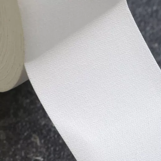 Gewebeband einseitig klebend, Fälzelband weiß | 25 mm