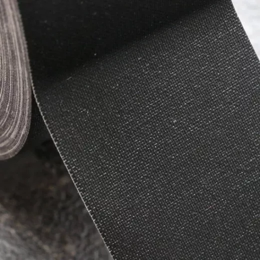 Gewebeband einseitig klebend, Fälzelband schwarz | 38 mm