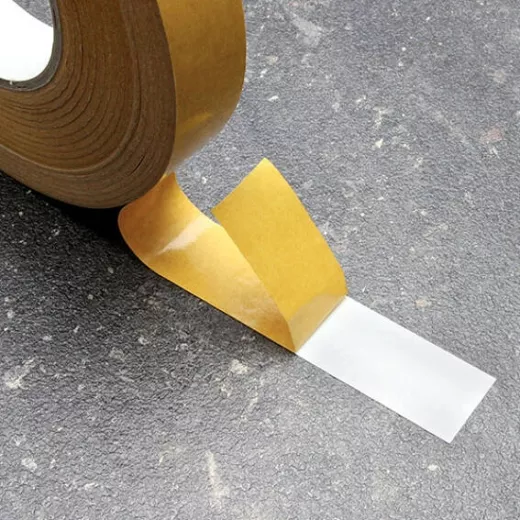 Doppelseitiges PVC-Klebeband, weiß, stark haftend, Acrylatklebstoff, 12mm