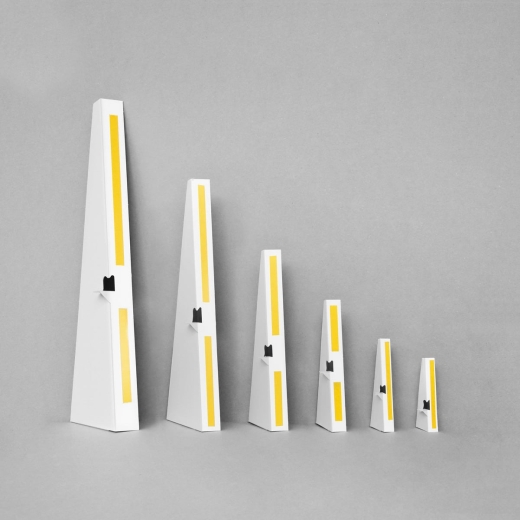 Rückenstützen für DIN A5, 80 x 200 mm, mit Selbstklebestreifen, weiß