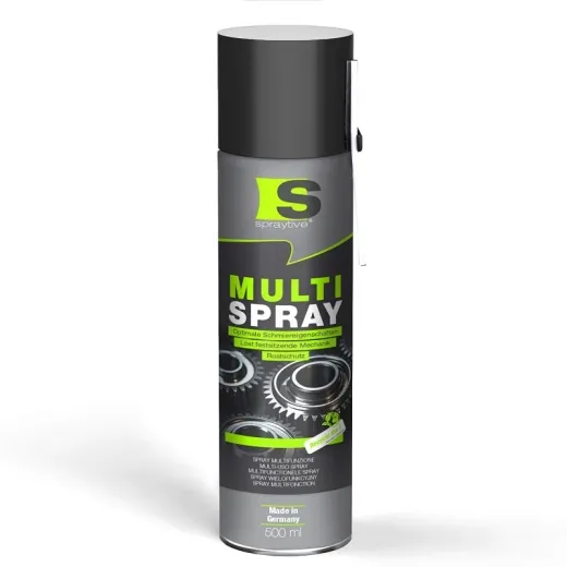 500 ml Multi Spray – 5-in-1 Kriechöl & Multifunktionsöl – Rostlöser, Schmiermittel, Kontaktspray, Reiniger & Korrosionsschutz