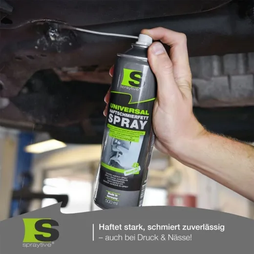 1 x 500 ml Universal-Haftschmierfett-Spray – stark haftend, kriechfähig, wasserbeständig"