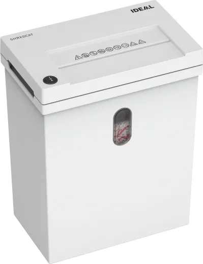IDEAL SHREDCAT 8100, Preiswerter Schreibtisch-Aktenvernichterfür Datenschutz am Arbeitsplatz.