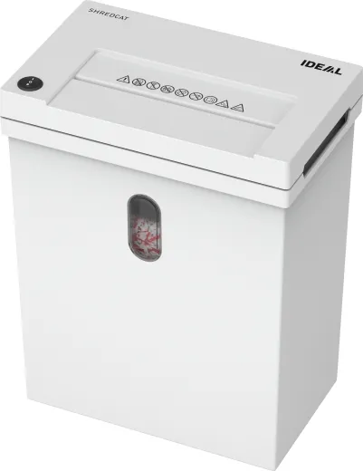 IDEAL SHREDCAT 8100, Preiswerter Schreibtisch-Aktenvernichterfür Datenschutz am Arbeitsplatz.