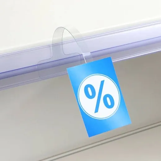 Regalwobbler für Scannerschienen 140 mm | PET