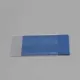 Scheckkartenhüllen 61 x 91 mm, Schmalseite offen, Vorderfolie verkürzt, Weich-PVC 180 µm, transparent