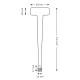 Regalwobbler für Scannerschienen 215 mm | PET