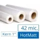 Heißlaminierfolie 42mic, 320mm x 150m, matt, Kern 25mm ( 1" )