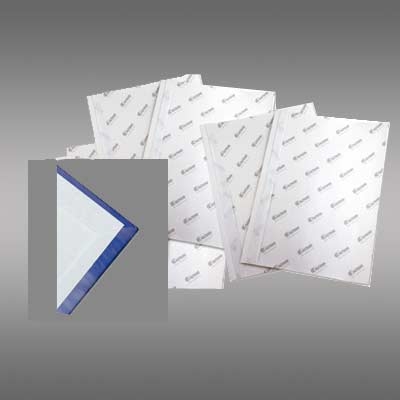 FASTBIND Endpapiere Großformat, weiß selbstklebend, 305 x 305 mm