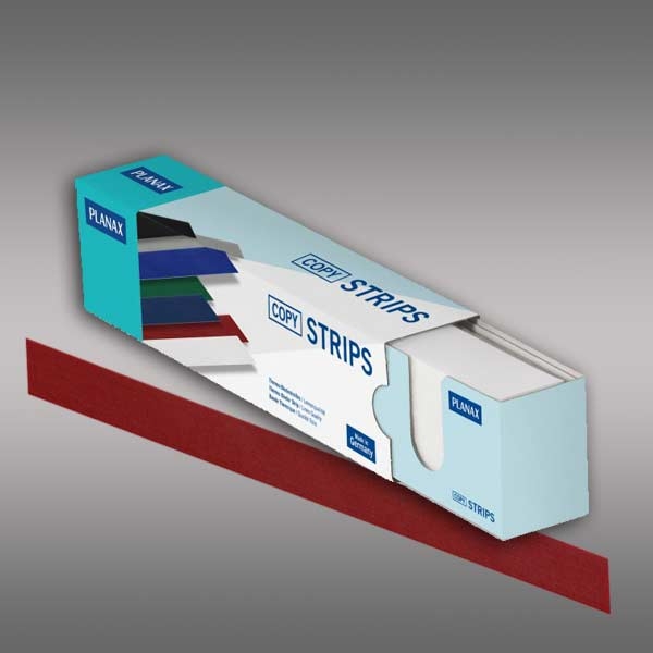 Planax® Strips 297mm (A4), 20mm/A, rot