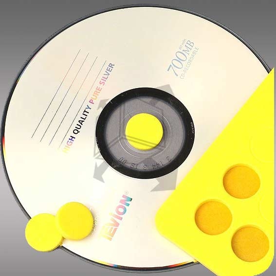 CD Schaumstoffpunkte, 16 mm (Farbig) VPE: 100 Stück