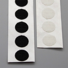 Klettpunkte, selbstklebend, 13 mm Durchmesser, Form : rund, Haken