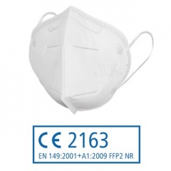FFP2 Atemschutzmaske, weiß, CE Zertifiziert - Ohrenschlaufe