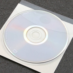 CD-Taschen mit Klappe, selbstklebend, 126 x 126 mm, transparent